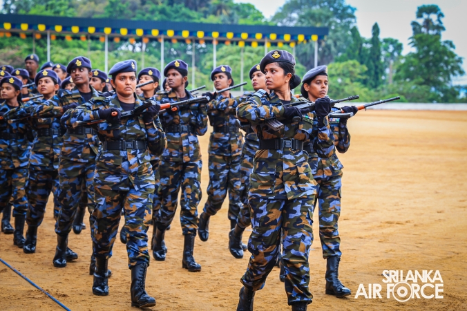 FALL OUT PARADE OF REGULAR, DIRECT ENTRY AND VOLUNTEER AIRMEN AND AIRWOMEN HELD AT SLAF ACADEMY CHINA BAY