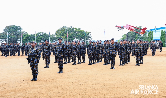 FALL OUT PARADE OF REGULAR, DIRECT ENTRY AND VOLUNTEER AIRMEN AND AIRWOMEN HELD AT SLAF ACADEMY CHINA BAY