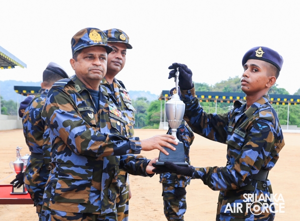 FALL OUT PARADE OF REGULAR, DIRECT ENTRY AND VOLUNTEER AIRMEN AND AIRWOMEN HELD AT SLAF ACADEMY CHINA BAY