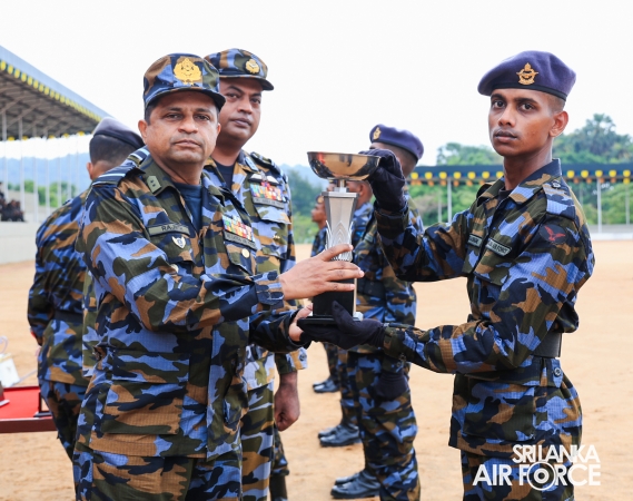 FALL OUT PARADE OF REGULAR, DIRECT ENTRY AND VOLUNTEER AIRMEN AND AIRWOMEN HELD AT SLAF ACADEMY CHINA BAY