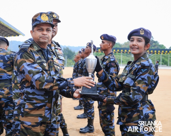 FALL OUT PARADE OF REGULAR, DIRECT ENTRY AND VOLUNTEER AIRMEN AND AIRWOMEN HELD AT SLAF ACADEMY CHINA BAY