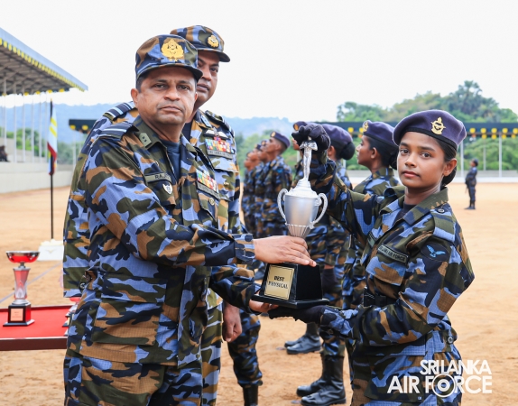 FALL OUT PARADE OF REGULAR, DIRECT ENTRY AND VOLUNTEER AIRMEN AND AIRWOMEN HELD AT SLAF ACADEMY CHINA BAY