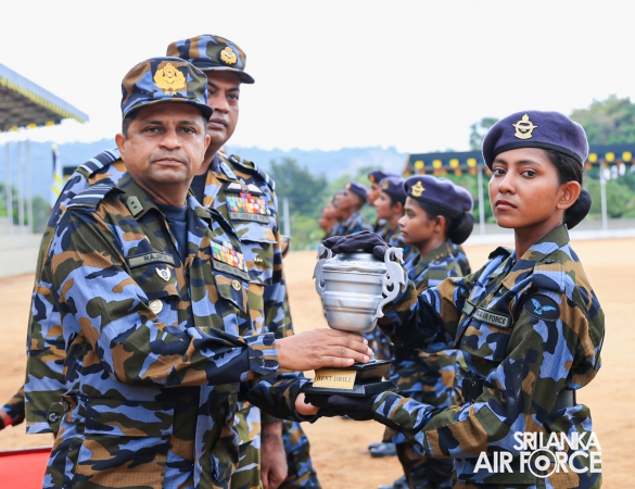 FALL OUT PARADE OF REGULAR, DIRECT ENTRY AND VOLUNTEER AIRMEN AND AIRWOMEN HELD AT SLAF ACADEMY CHINA BAY