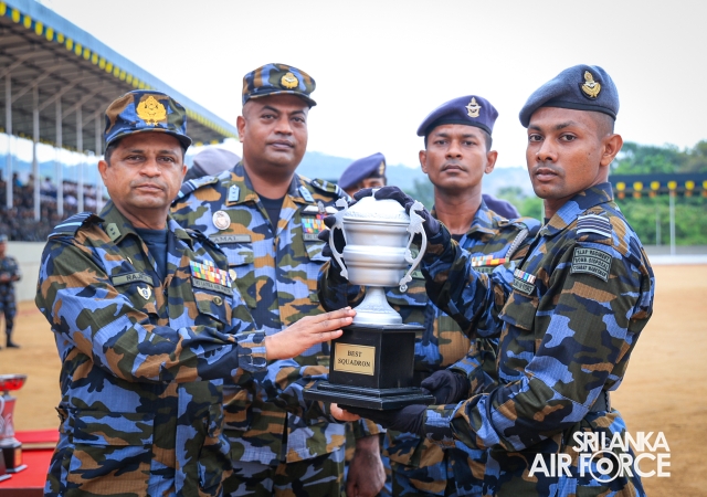 FALL OUT PARADE OF REGULAR, DIRECT ENTRY AND VOLUNTEER AIRMEN AND AIRWOMEN HELD AT SLAF ACADEMY CHINA BAY