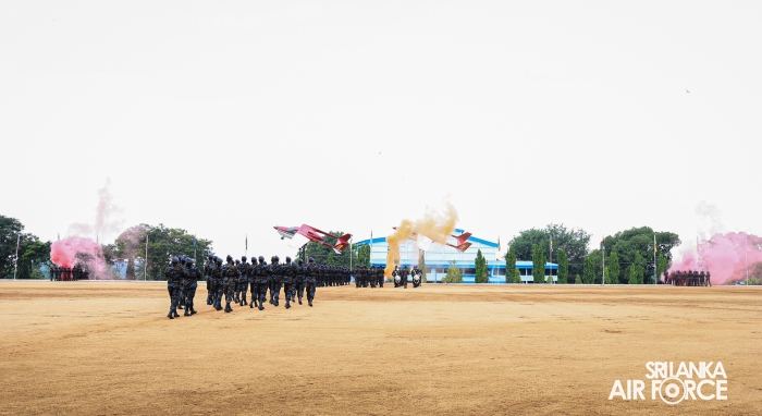 FALL OUT PARADE OF REGULAR, DIRECT ENTRY AND VOLUNTEER AIRMEN AND AIRWOMEN HELD AT SLAF ACADEMY CHINA BAY