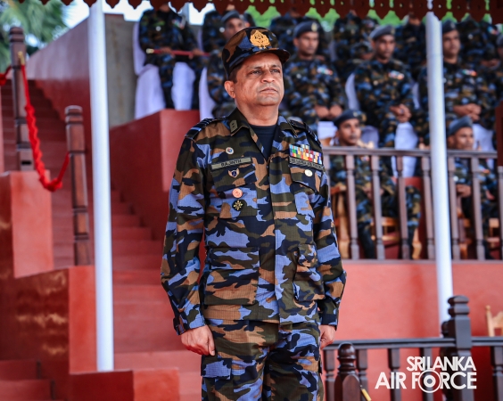 FALL OUT PARADE OF REGULAR, DIRECT ENTRY AND VOLUNTEER AIRMEN AND AIRWOMEN HELD AT SLAF ACADEMY CHINA BAY