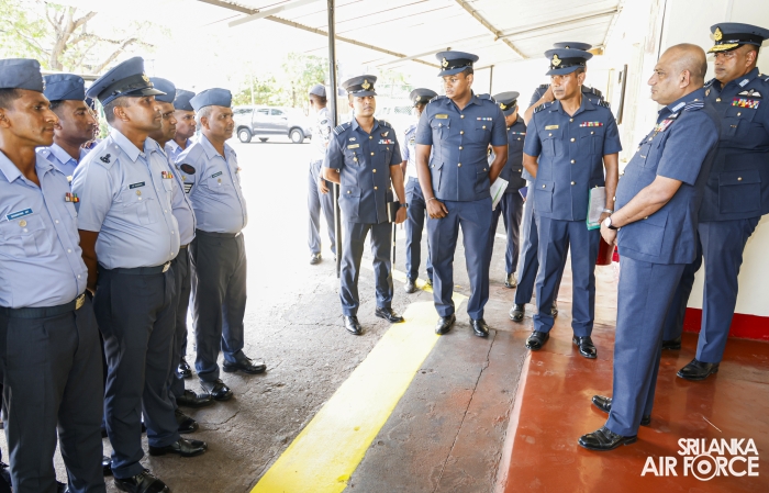 COMMANDER'S INSPECTION OF SLAF ACADEMY CHINA BAY