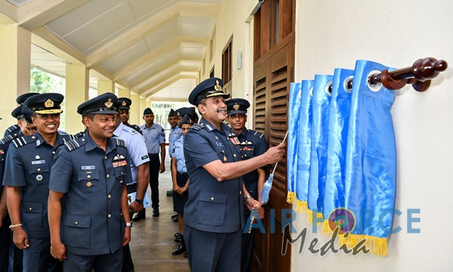 Commander Declares Open New Welfare and Recreational Facilities at SLAF Academy China Bay