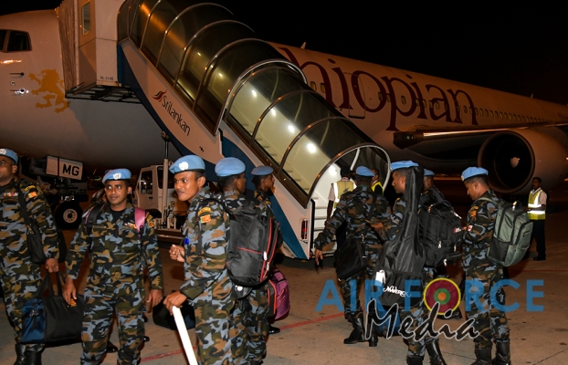 Fourth SLAF Aviation Contingent in the Central African Republic Return Home