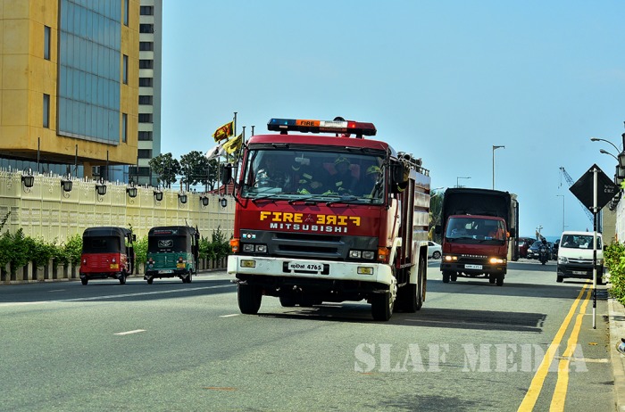 SLAF Assists to Conduct Fire Drill at Central Bank