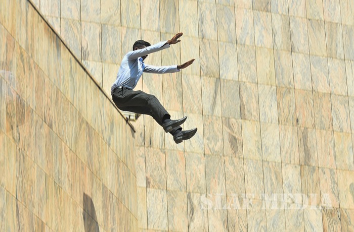 SLAF Assists to Conduct Fire Drill at Central Bank