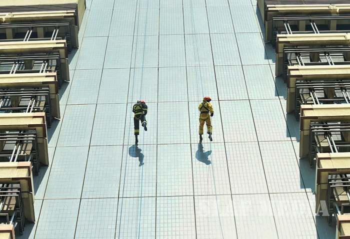 SLAF Assists to Conduct Fire Drill at Central Bank