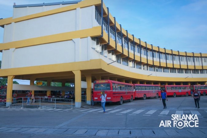 COMMANDER OF THE AIR FORCE REVIEWS PROGRESS OF COLOMBO CENTRAL BUS STAND RENOVATION PROJECT