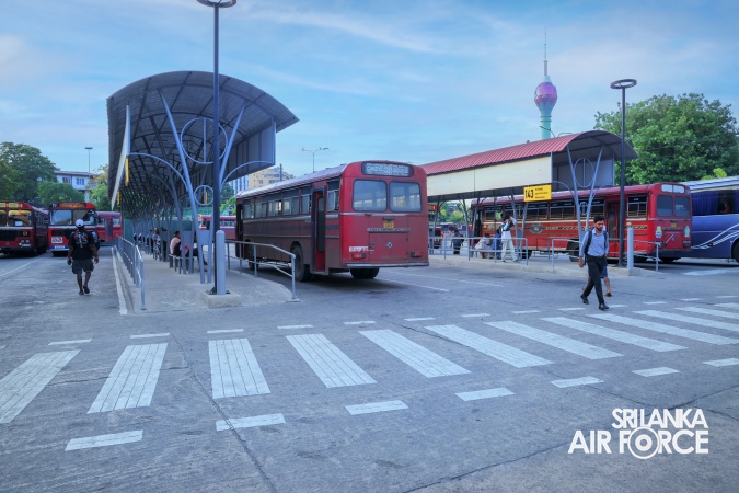 COMMANDER OF THE AIR FORCE REVIEWS PROGRESS OF COLOMBO CENTRAL BUS STAND RENOVATION PROJECT