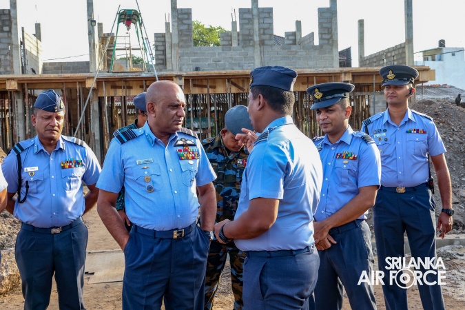 COMMANDER OF THE AIR FORCE REVIEWS PROGRESS OF COLOMBO CENTRAL BUS STAND RENOVATION PROJECT