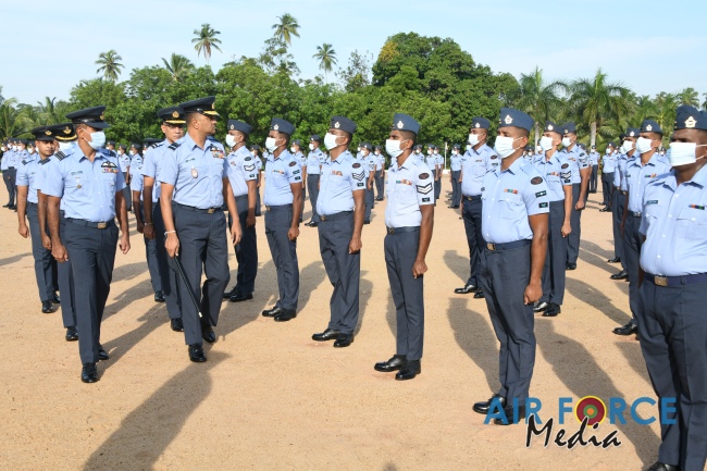 CHANGE OF COMMAND AT AIR FORCE BASE KATUNAYAKE