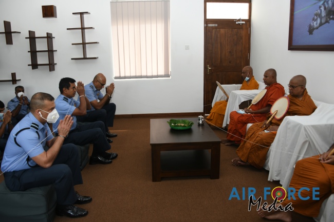 CHANGE OF COMMAND AT AIR FORCE BASE KATUNAYAKE