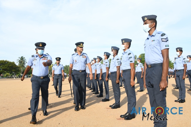 CHANGE OF COMMAND AT AIR FORCE BASE KATUNAYAKE