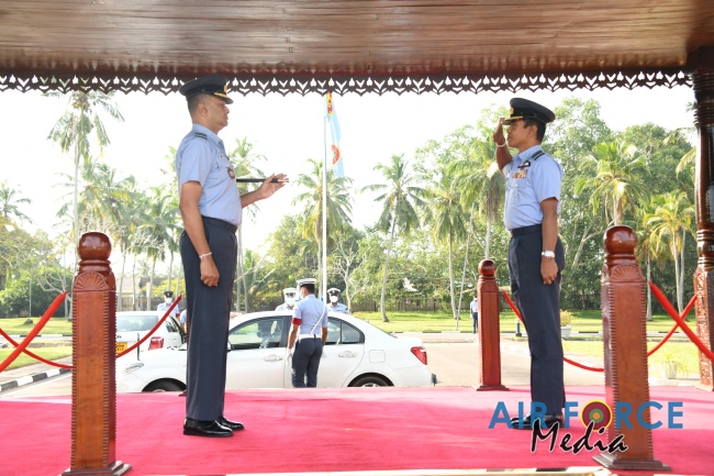 CHANGE OF COMMAND AT AIR FORCE BASE KATUNAYAKE