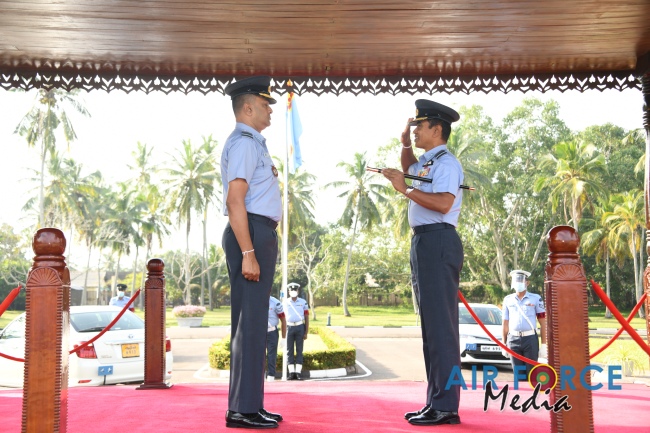 CHANGE OF COMMAND AT AIR FORCE BASE KATUNAYAKE