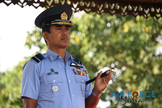 CHANGE OF COMMAND AT AIR FORCE BASE KATUNAYAKE