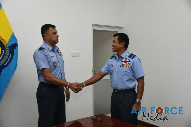 CHANGE OF COMMAND AT AIR FORCE BASE KATUNAYAKE