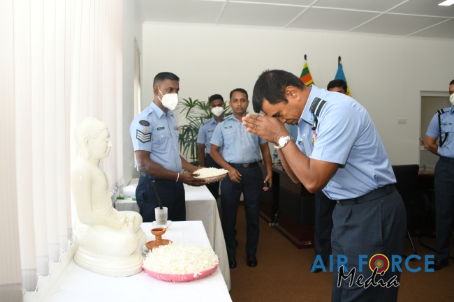 CHANGE OF COMMAND AT AIR FORCE BASE KATUNAYAKE