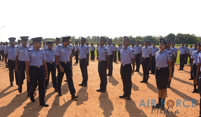 CHANGE OF COMMAND OF THE SLAF BASE ANURADHAPURA