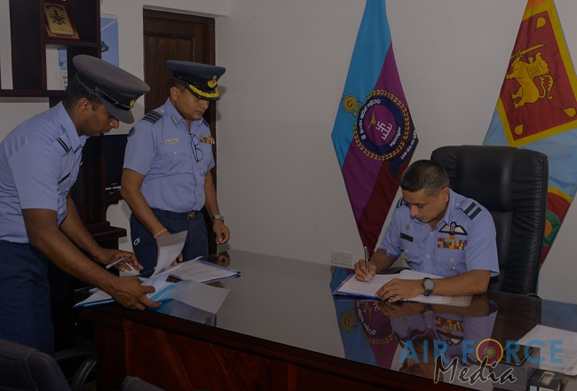 CHANGE OF COMMAND OF THE SLAF BASE ANURADHAPURA