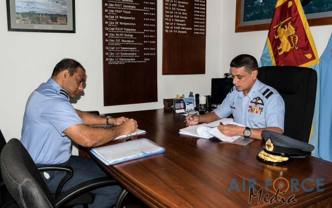 CHANGE OF COMMAND OF SLAF BASE VAVUNIYA