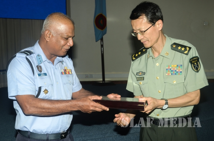 A Delegation from the China NDU Visits Air Force Headquarters
