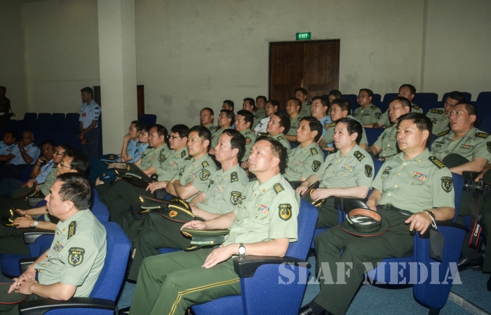 A Delegation from the China NDU Visits Air Force Headquarters