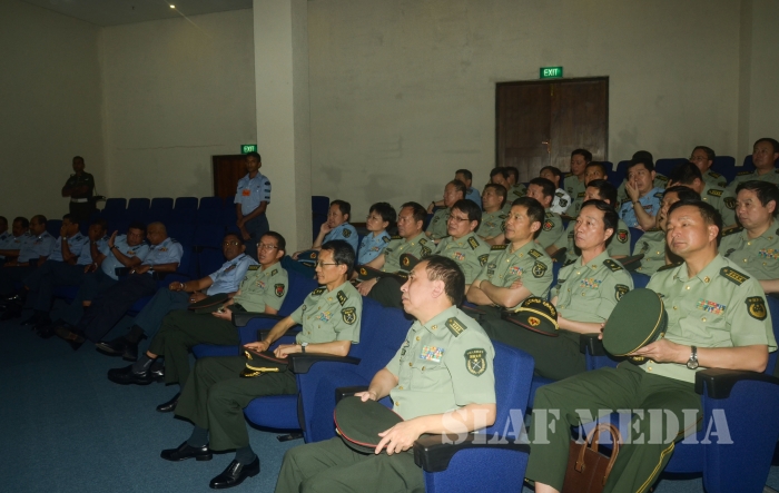 A Delegation from the China NDU Visits Air Force Headquarters