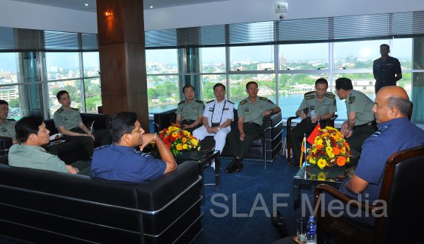 Major General Zhang Long calls on The Commander of The Air Force