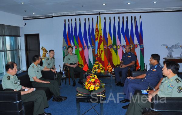 Major General Zhang Long calls on The Commander of The Air Force