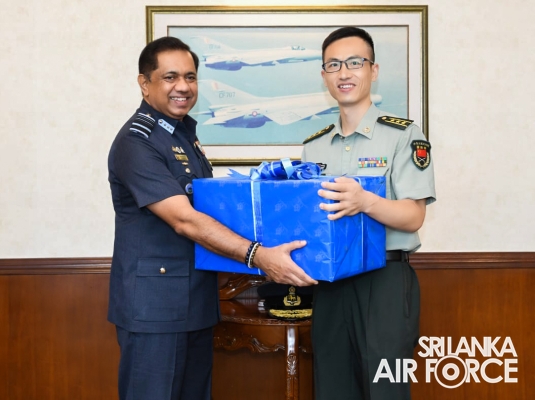 EMBASSY OF CHINA IN SRI LANKA MAKES GENEROUS DONATION TO THE SLAF SEVA VANITHA UNIT