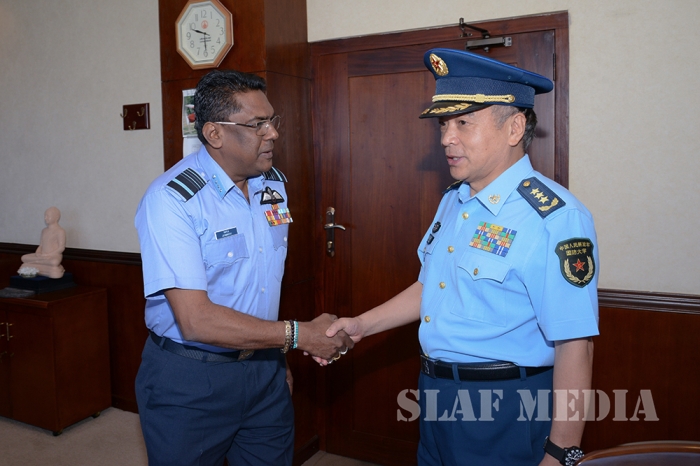 Air Chief Marshal Liu Yazhou calls on the Commander of the Air Force