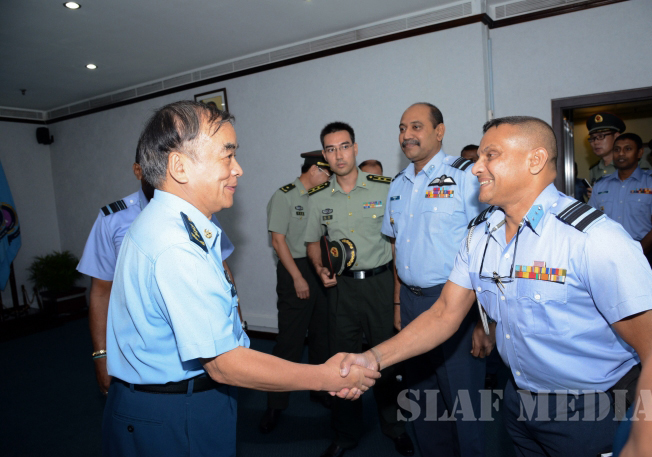 Air Chief Marshal Liu Yazhou calls on the Commander of the Air Force