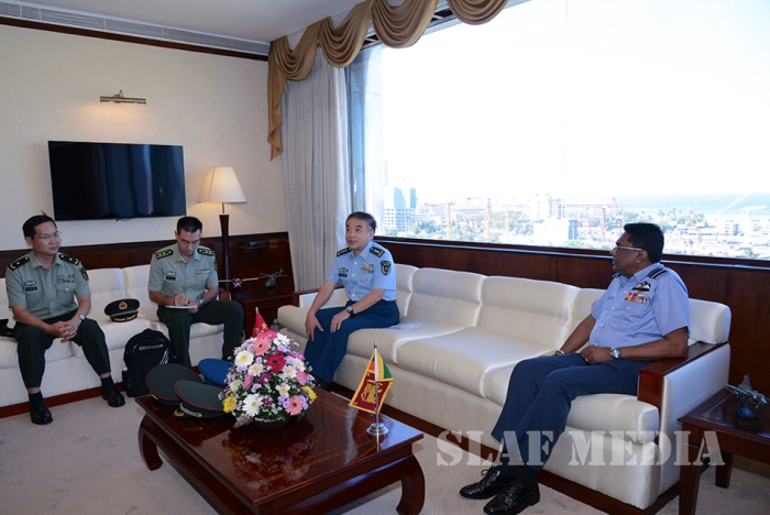 Air Chief Marshal Liu Yazhou calls on the Commander of the Air Force