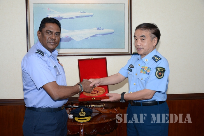 Air Chief Marshal Liu Yazhou calls on the Commander of the Air Force