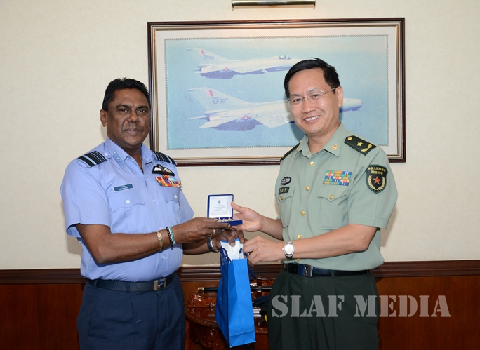 Air Chief Marshal Liu Yazhou calls on the Commander of the Air Force