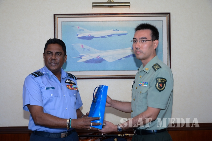 Air Chief Marshal Liu Yazhou calls on the Commander of the Air Force