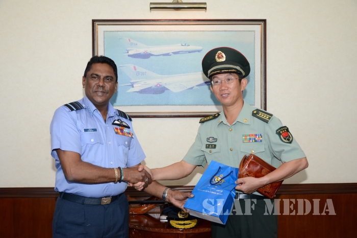 Air Chief Marshal Liu Yazhou calls on the Commander of the Air Force