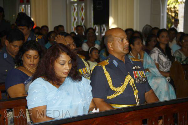 The
Annual SLAF Christian Religious Ceremony 2012