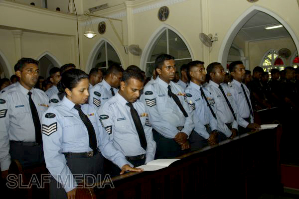 The
Annual SLAF Christian Religious Ceremony 2012