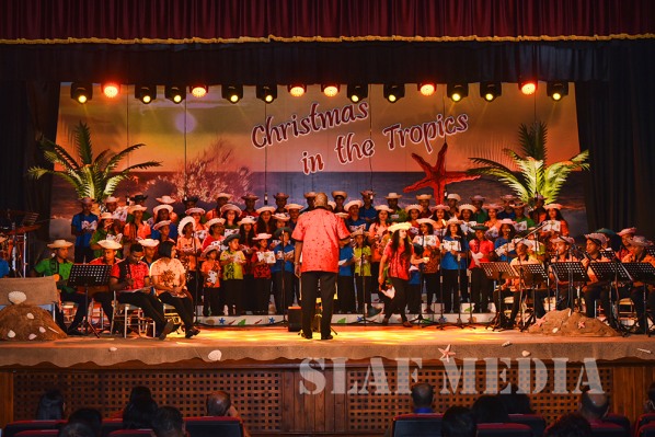 Air Force Christmas Carols with a Tropical Theme