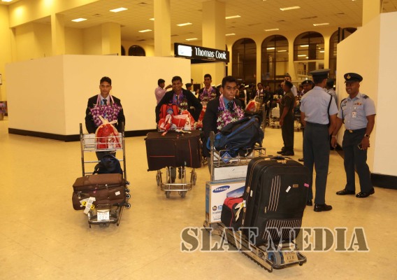 Sri Lanka Team for 6th World Military Games Arrived