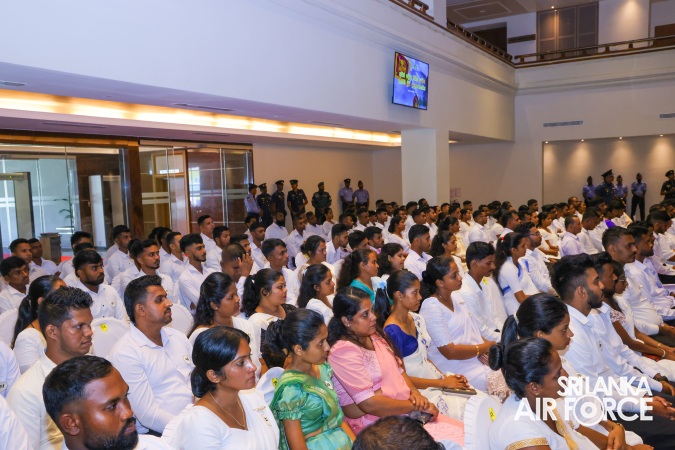 160 NEW RECRUITS JOIN THE SRI LANKA AIR FORCE CIVIL SERVICE