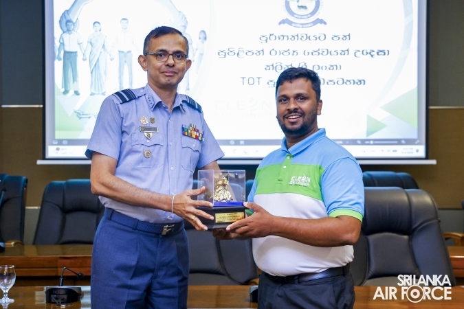 TRAINING OF TRAINERS SESSION ON “CLEAN SRI LANKA” INITIATIVE CONDUCTED AT SLAF