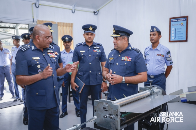 COMMANDER’S INSPECTION AT SLAF TRADE TRAINING SCHOOL EKALA